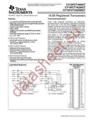 FCT162H952ATPACTE4 datasheet  